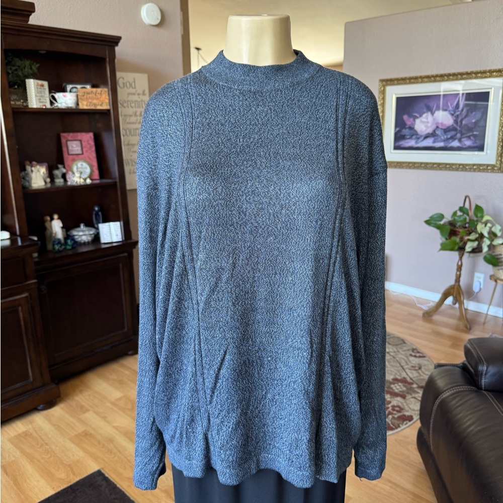 M.E. Sport blackish/gray long sleeve oversized baby turtleneck-size L